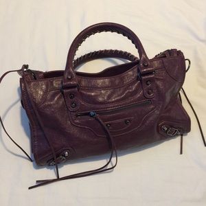 Rock n roll purple motorcycle bag